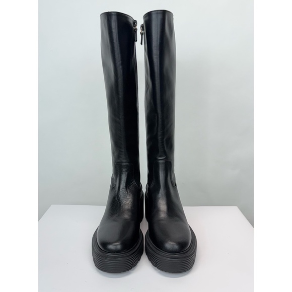New Stuart Weitzman Soho Knee High Boot Black Leather Sz 7 - Picture 10 of 16